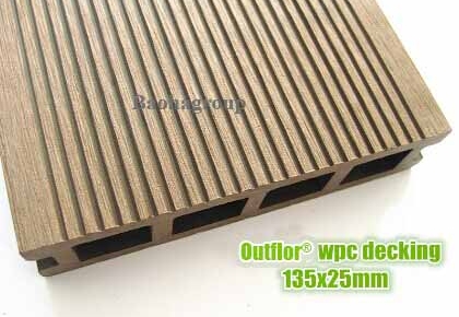 Sàn gỗ nhựa WPC ngoài trời tấm rỗng OBM135-25A